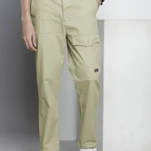 The Indian Garage Co. Men's Solid/Plain Trousers