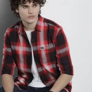 The Indian Garage Co. Men's Checkered Casual Shirt